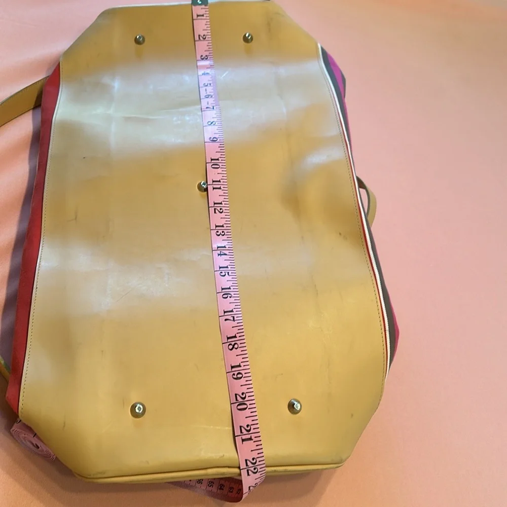 Kate Spade Canvas Multicolor Extra Large Travel Bag.